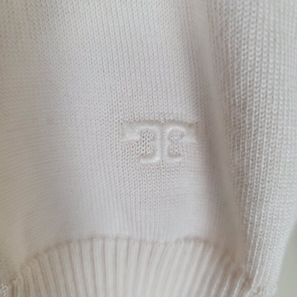 Tory Burch Contrast Collar Long Sleeve Polo Sweater - Picture 7 of 13